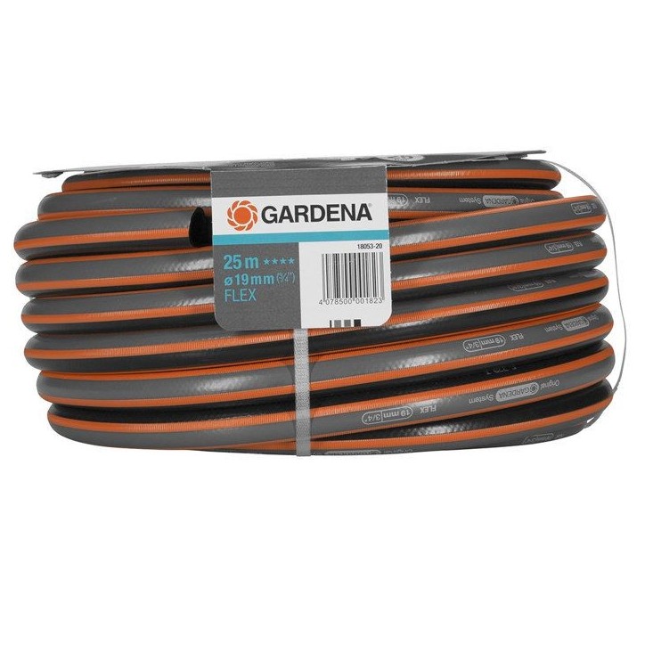 GARDENA Tuyau d'arrosage Comfort FLEX – Longueur 25m – Ø19mm – Anti noeud et indéformable – Garantie 20 ans (18053-20)