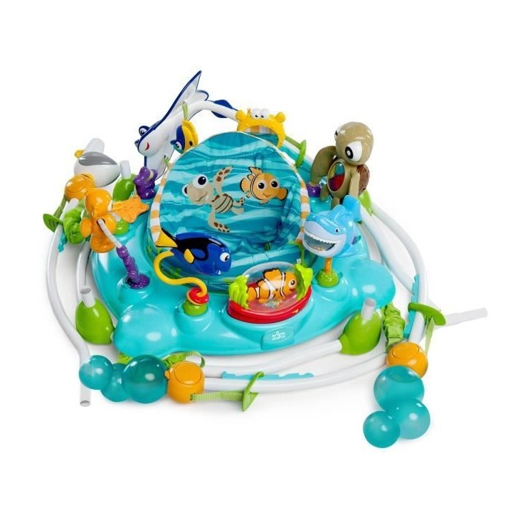 DISNEY BABY -NEMO- Aire d'éveil bébé multi-jouets, Cadeau Noel bébé, pivotant a 360° 13 jeux interactives Disney