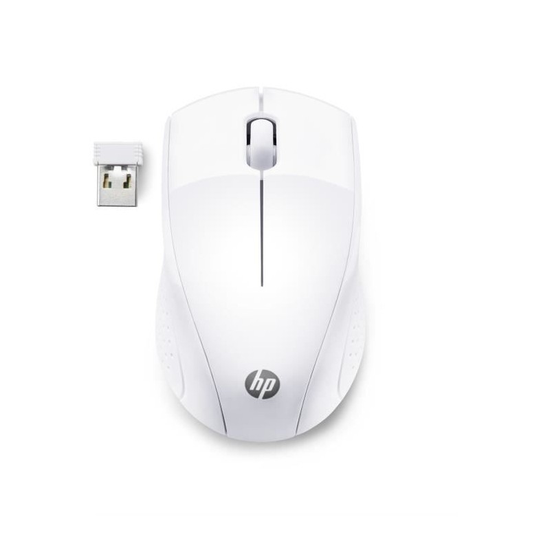 Souris sans fil HP 220 - Blanc neige Souris sans fil HP 220 - Blanc neige