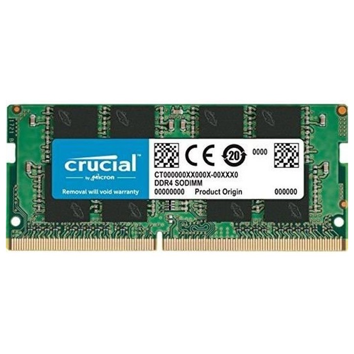 Crucial Mémoire RAM DDR4 - 8GB - 3200 MT/s - CL22 - SODIMM Crucial Mémoire RAM DDR4 - 8GB - 3200 MT/s - CL22 - SODIMM