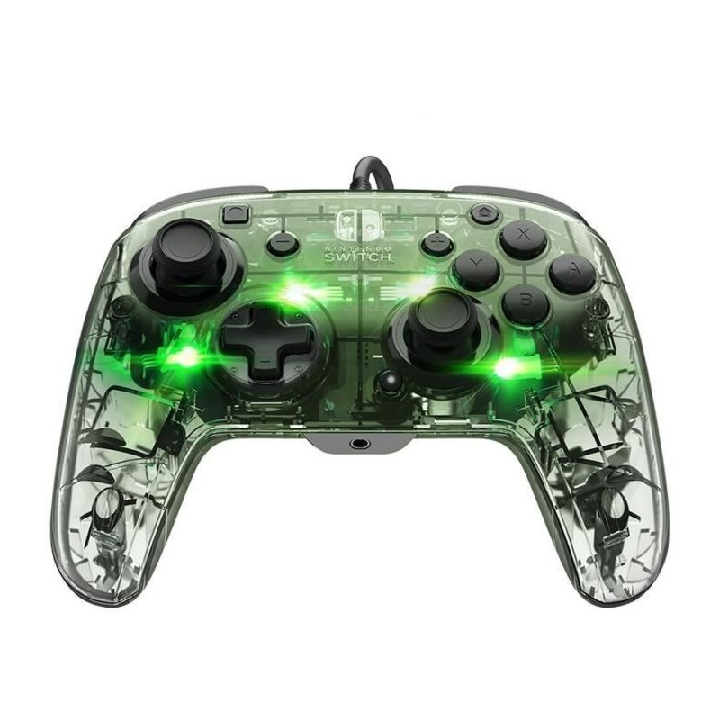 Manette filaire pour Nintendo Switch - PDP - Afterglow - Éclairage LE Manette filaire pour Nintendo Switch - PDP - Afterglow - Éclairage LE