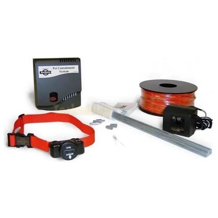 PetSafe - Systeme de Clôture Anti-fugue avec Fil pour Chien de plus 3,6 Kg – Avertissement Sonore/Eléctrostatique,Facile a PetSafe - Systeme de Clôture Anti-fugue avec Fil pour Chien de plus 3,6 Kg – Avertissement Sonore/Eléctrostatique,Facile a