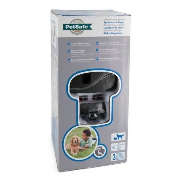 PetSafe - Systeme de Clôture Anti-fugue avec Fil pour Chien de plus 3,6 Kg – Avertissement Sonore/Eléctrostatique,Facile a PetSafe - Systeme de Clôture Anti-fugue avec Fil pour Chien de plus 3,6 Kg – Avertissement Sonore/Eléctrostatique,Facile a