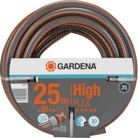 Tuyau d'arrosage GARDENA Comfort HighFLEX - Ø19mm - 25m - Anti-noeud et indéformable - Garantie 25 ans