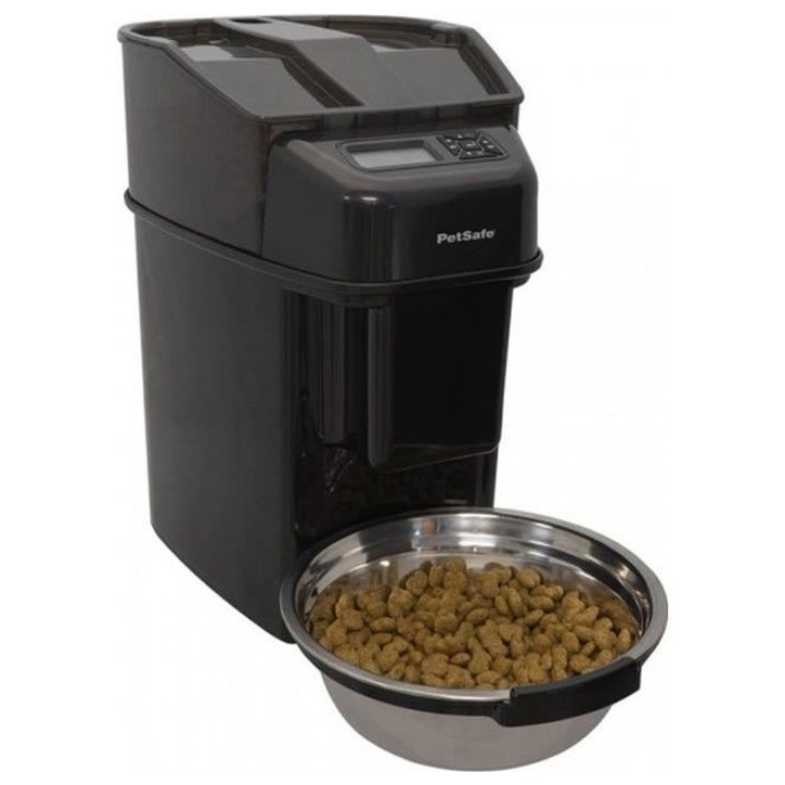 PetSafe - Distributeur Automatique de Croquettes pour Chien/Chat 5.6L Simply Feed- Jusqu'a 12 Repas,Fonctionne avec piles ou