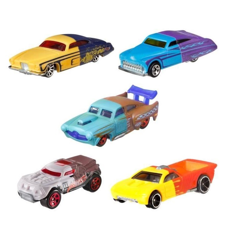 HOT WHEELS Véhicule Color Shifter, modele aléatoire, Change de couleur avec l'eau - Petite Voiture - 3 ans et + - Hot Wheels