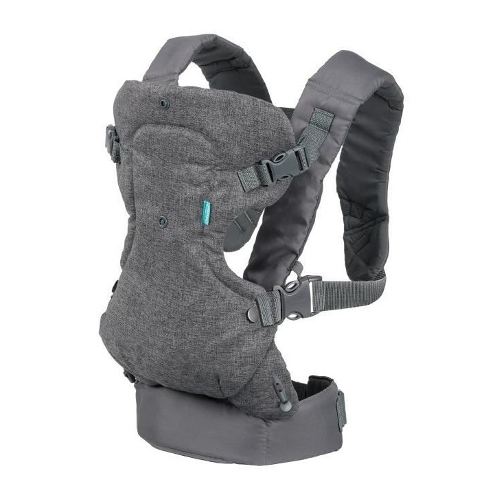 Porte bébé Flip ergonomique 4 en 1 gris - INFANTINO - Flip ergonomique 4 en 1 - Polyester - De 3,6 a 14,5 kg