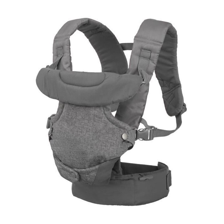 Porte bébé Flip ergonomique 4 en 1 gris - INFANTINO - Flip ergonomique 4 en 1 - Polyester - De 3,6 a 14,5 kg