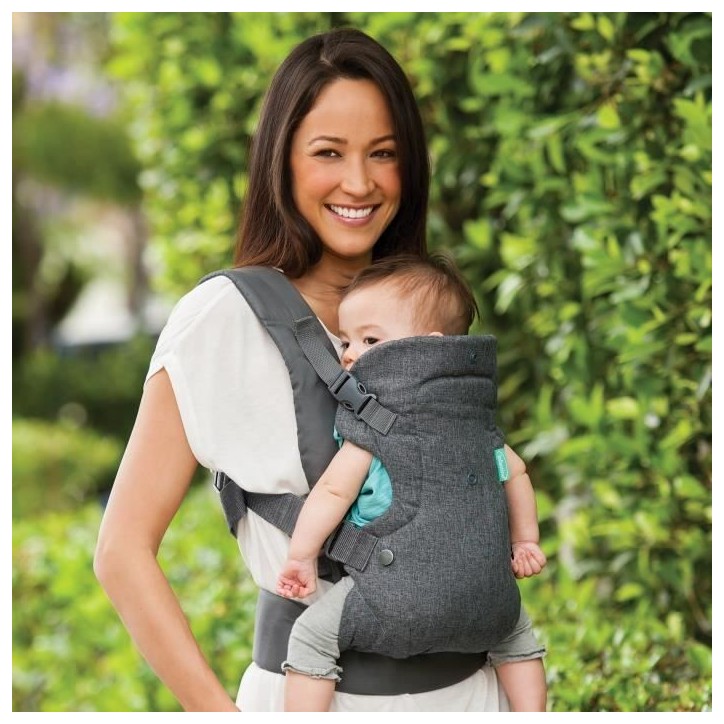 Porte bébé Flip ergonomique 4 en 1 gris - INFANTINO - Flip ergonomique 4 en 1 - Polyester - De 3,6 a 14,5 kg