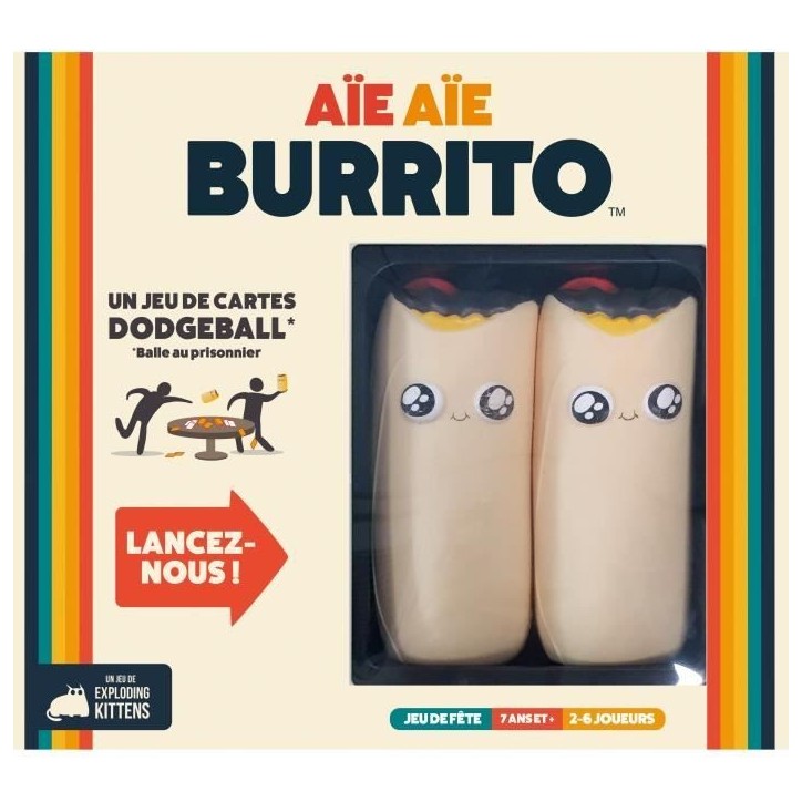 Jeu de société - ASMODEE - Aie Aie Burrito (Edition 2022) - Ambiance - 3 a 6 joueurs