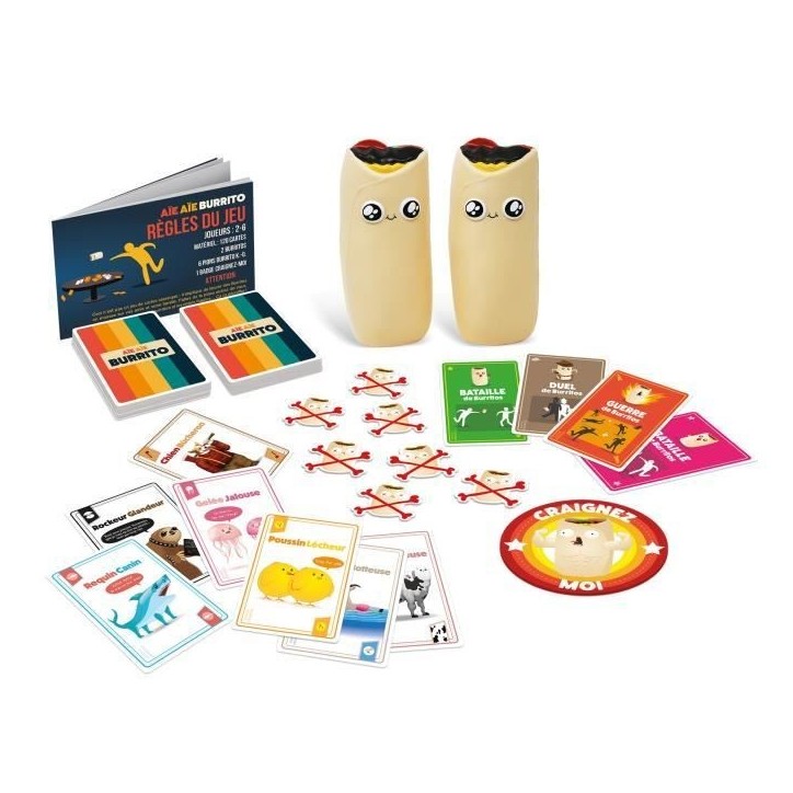 Jeu de société - ASMODEE - Aie Aie Burrito (Edition 2022) - Ambiance - 3 a 6 joueurs