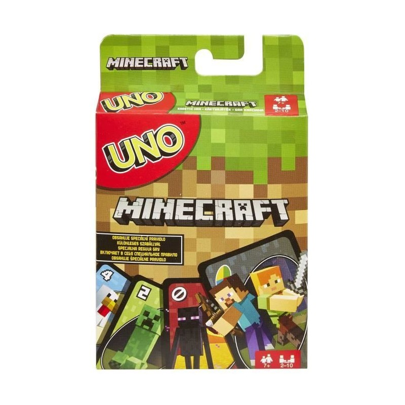 Mattel Games - Uno Minecraft - Jeu de cartes - Des 7 ans - UNO - FPD61