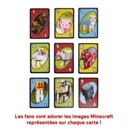 Mattel Games - Uno Minecraft - Jeu de cartes - Des 7 ans - UNO - FPD61