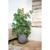 CAPI EUROPE Pot de fleurs boule GROOVE NL - 43x41 cm - Anthracite