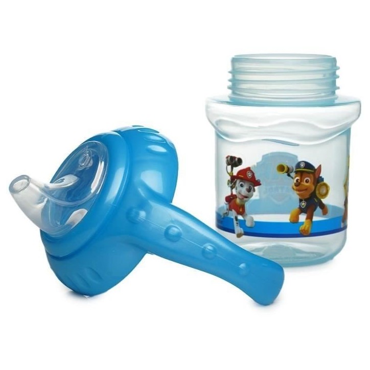 Tasse a poignée - THERMOBABY - 250 ml - Bec silicone - Anti-fuites - Pat'patrouille
