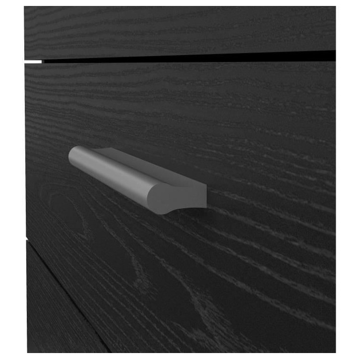 Commode - 4 tiroirs - Noir - L80,2 x P40,25 x H68,1 cm Commode - 4 tiroirs - Noir - L80,2 x P40,25 x H68,1 cm