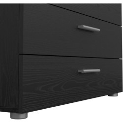 Commode - 4 tiroirs - Noir - L80,2 x P40,25 x H68,1 cm