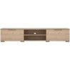 Meuble TV - MATCH - Beige effet bois mat - 2 tiroirs, une niche - 172,