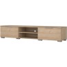 Meuble TV - MATCH - Beige effet bois mat - 2 tiroirs, une niche - 172,