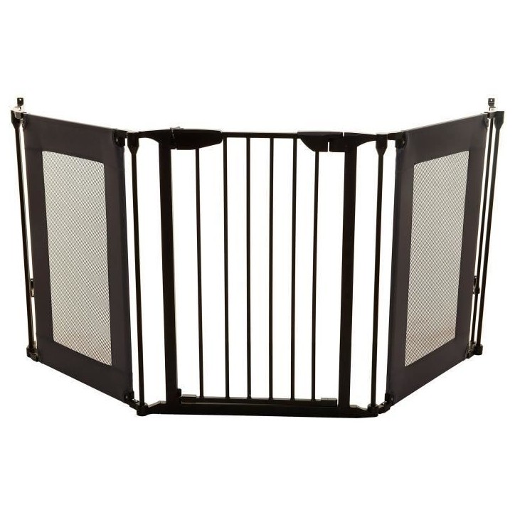 Barriere de sécurité - DREAMBABY - DENVER - 3 panneaux - 85,5-200 x 74 cm - Bidirectionnel - Noir Barriere de sécurité - DREAMBABY - DENVER - 3 panneaux - 85,5-200 x 74 cm - Bidirectionnel - Noir