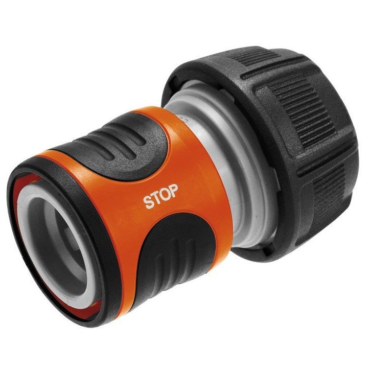 Raccord d'arrosage Aquastop GARDENA pour tuyau Ø19mm - Anti écoulement d'eau - Power Grip - Garantie 5 ans Raccord d'arrosage Aquastop GARDENA pour tuyau Ø19mm - Anti écoulement d'eau - Power Grip - Garantie 5 ans