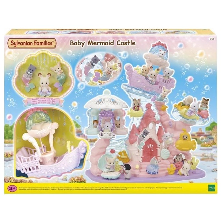 Figurines miniatures - SYLVANIAN FAMILIES - 5701 - Le château des sirenes Figurines miniatures - SYLVANIAN FAMILIES - 5701 - Le château des sirenes