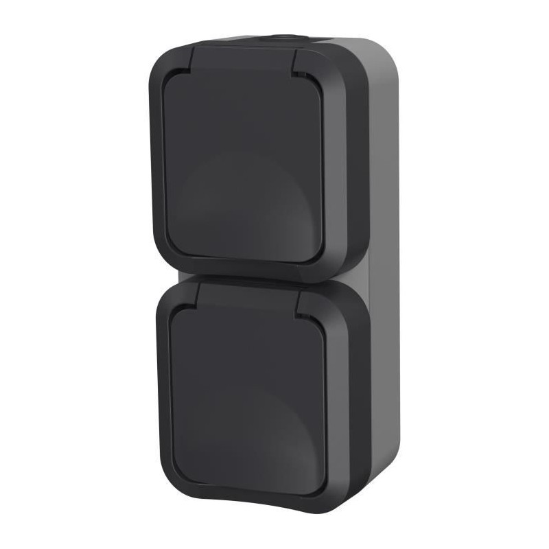 Double prise - QUARX - Aqua Pro - Extérieure, verticale, IP55, 250V, Double prise - QUARX - Aqua Pro - Extérieure, verticale, IP55, 250V,