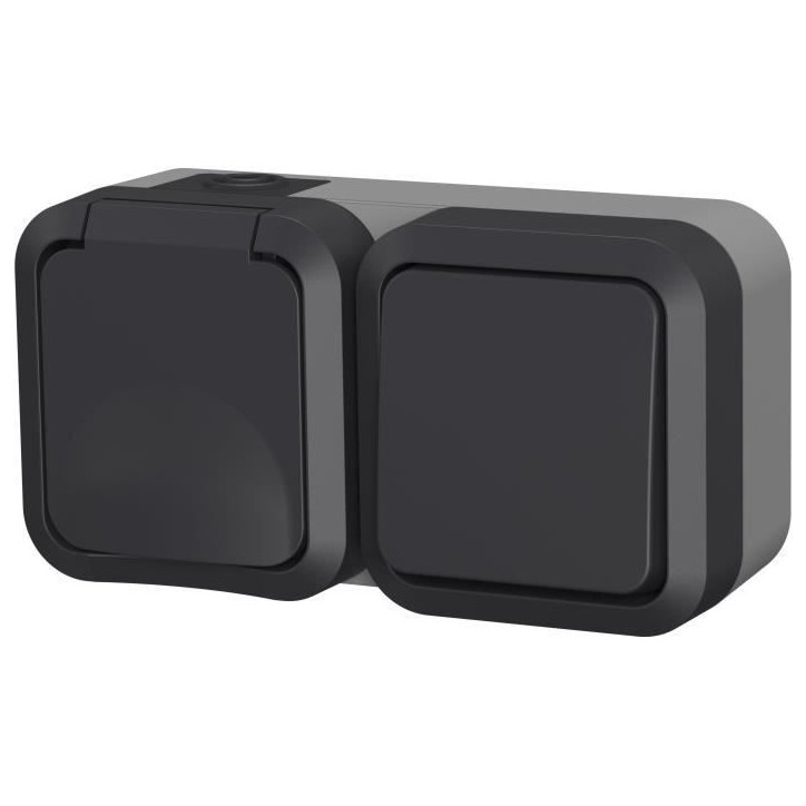 Double prise - QUARX - Aqua Pro - Extérieure, verticale, IP55, 250V, 16A