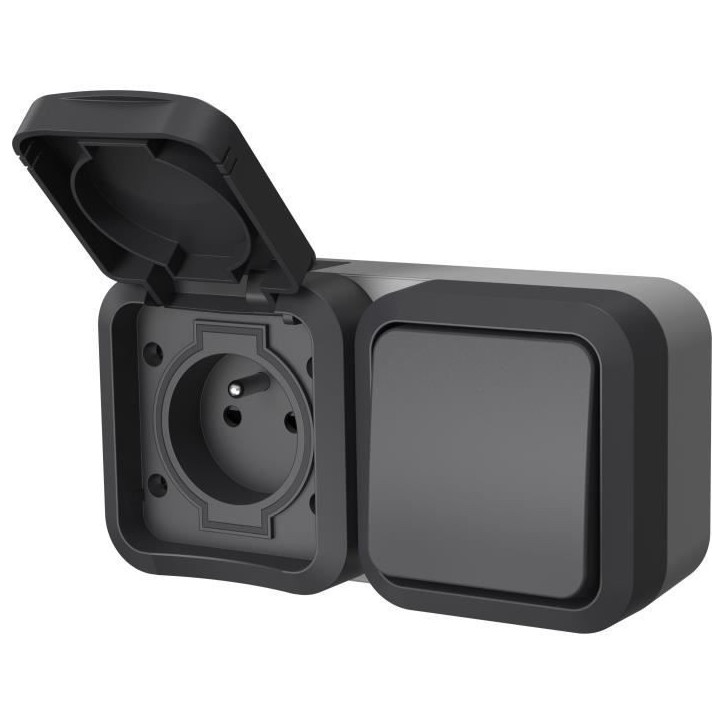 Double prise - QUARX - Aqua Pro - Extérieure, verticale, IP55, 250V, 16A