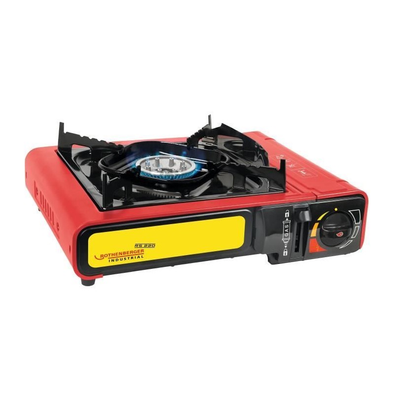 Réchaud a gaz - ROTHENBERGER - GOURMET RS 220 - 2000 W - Rouge et noi