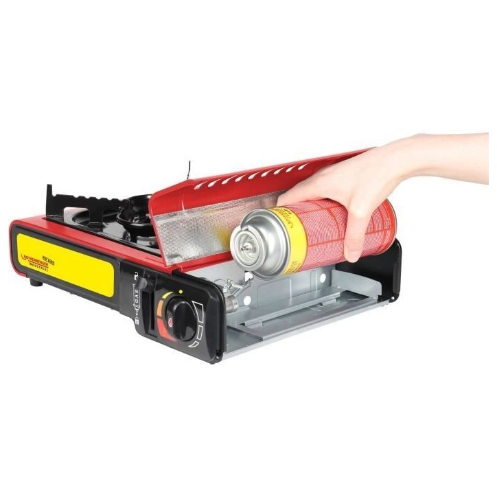 Réchaud a gaz - ROTHENBERGER - GOURMET RS 220 - 2000 W - Rouge et noir
