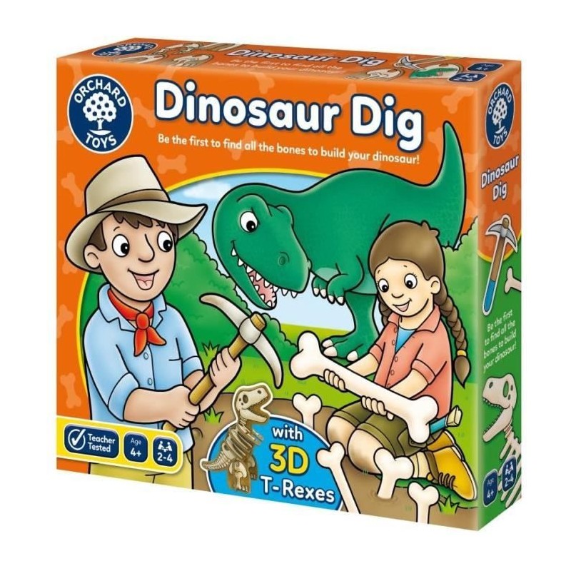 Jeu de loterie Dinosaur Dig - ORCHARD - Construisez votre dinosaure 3D Jeu de loterie Dinosaur Dig - ORCHARD - Construisez votre dinosaure 3D