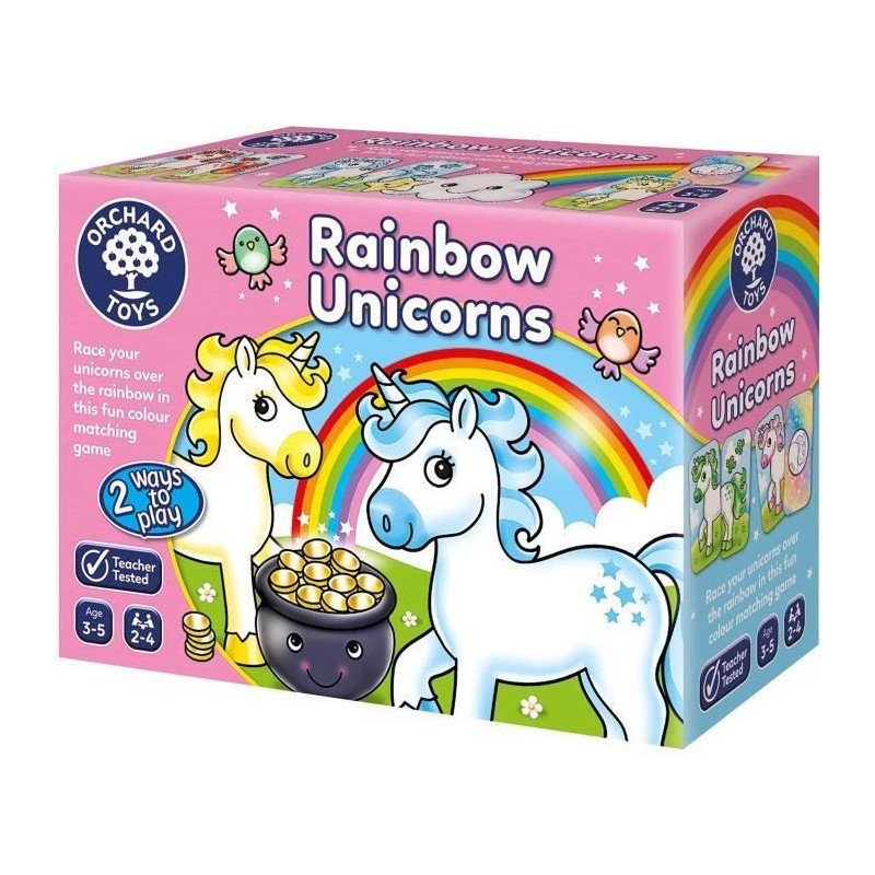 Licornes multicolores - Jeu de paires - ORCHARD Licornes multicolores - Jeu de paires - ORCHARD