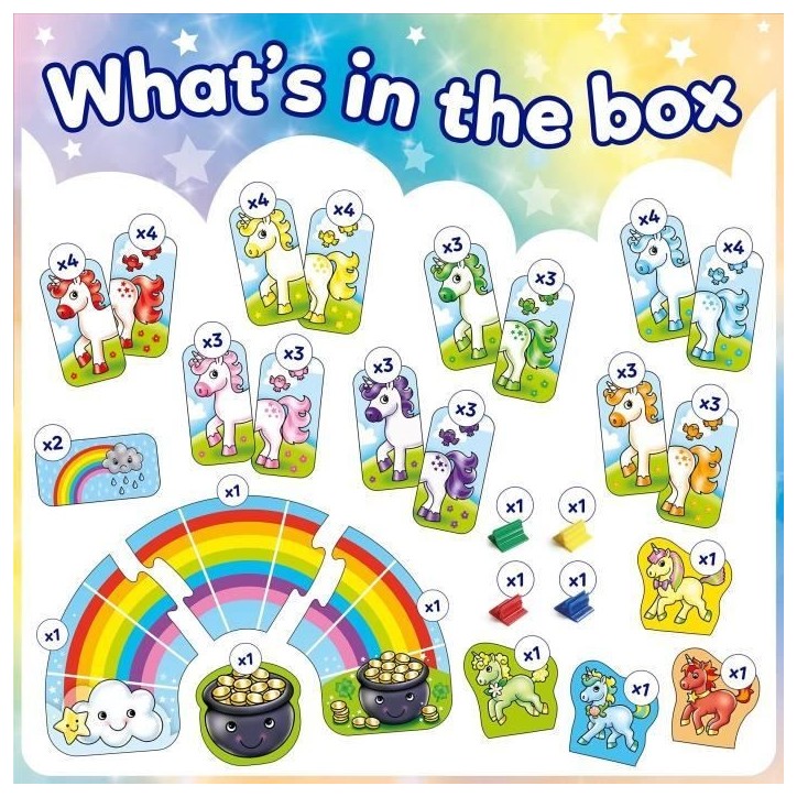 Licornes multicolores - Jeu de paires - ORCHARD Licornes multicolores - Jeu de paires - ORCHARD