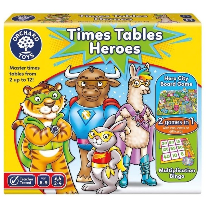 Time tables heroes - Jeu de calcul - ORCHARD Time tables heroes - Jeu de calcul - ORCHARD