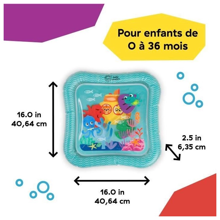 BABY EINSTEIN Tapis a eau bébé Découverte sensorielle Ocean Explorers - 0 a 36 mois BABY EINSTEIN Tapis a eau bébé Découverte sensorielle Ocean Explorers - 0 a 36 mois