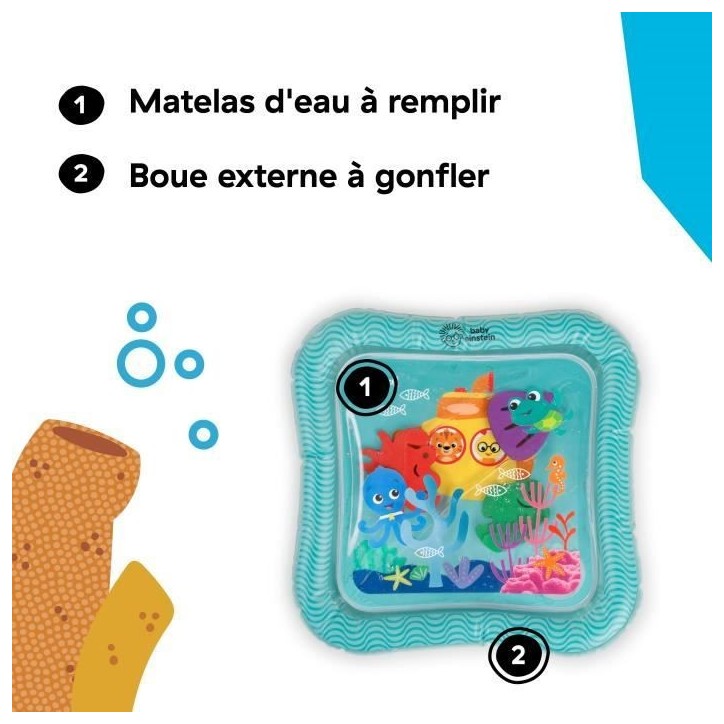 BABY EINSTEIN Tapis a eau bébé Découverte sensorielle Ocean Explorers - 0 a 36 mois BABY EINSTEIN Tapis a eau bébé Découverte sensorielle Ocean Explorers - 0 a 36 mois