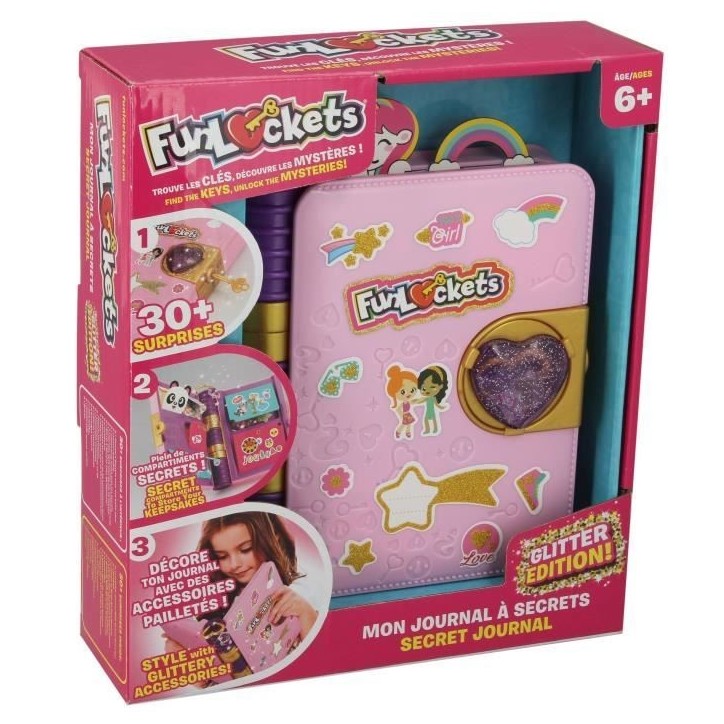 Journal a Secrets - Funlockets - Édition Pailletée - Plus de 30 surprises - Pour enfants a partir de 6 ans Journal a Secrets - Funlockets - Édition Pailletée - Plus de 30 surprises - Pour enfants a partir de 6 ans