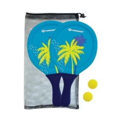 Raquettes de beachball - SCHILDKROT - Néoprene jaune/bleu impression