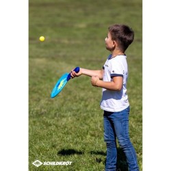 Raquettes de beachball - SCHILDKROT - Néoprene jaune/bleu impression