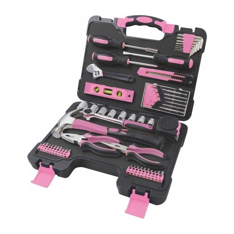 Ensemble d'outils - FIELDMANN - FDG 5010-53R - 53 pieces - Couleur ros Ensemble d'outils - FIELDMANN - FDG 5010-53R - 53 pieces - Couleur ros