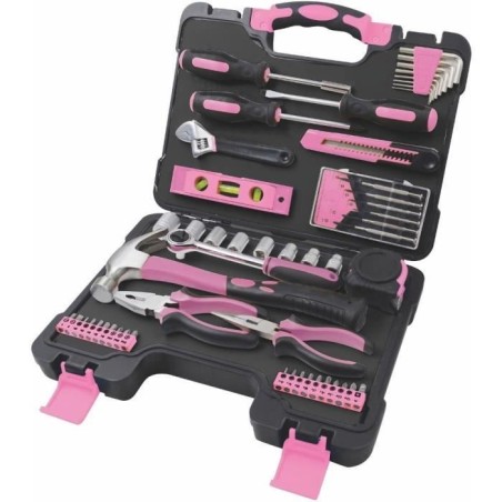 Ensemble d'outils - FIELDMANN - FDG 5010-53R - 53 pieces - Couleur ros