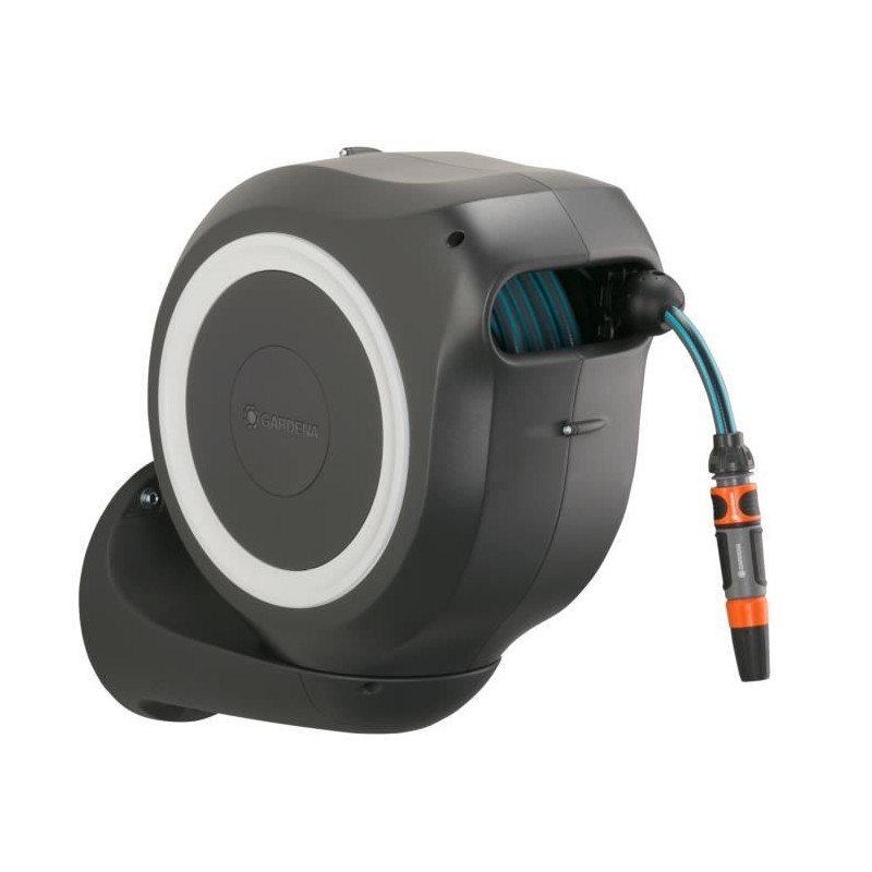 Dévidoir automatique mural RollUp M GARDENA - Longueur 20m - Ø11mm -