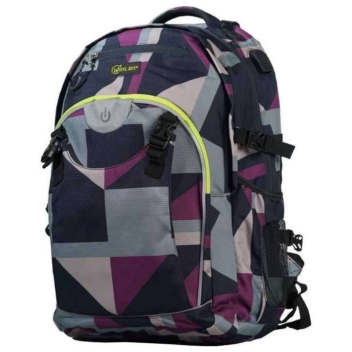 Sac a dos - SCHILDKRÖT - Wheel Bee Generation Z - Lumiere LED - Port USB - Compartiments antivol