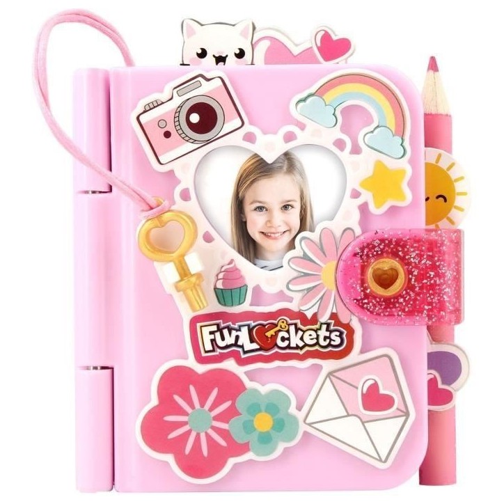 Mini Journal - KD - Funlockets - Mon Mini Journal Secret - Amuse-toi a personnaliser ton journal