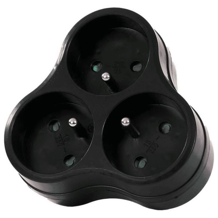Triplite - GAO - 3x16A - Gris anthracite, conforme NF Triplite - GAO - 3x16A - Gris anthracite, conforme NF