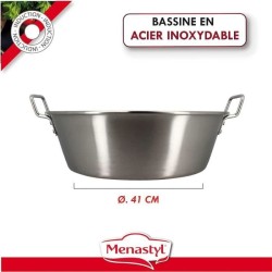 Bassine a confiture - MENASTYL - 4615452 - Acier inoxydable - 40,5 cm