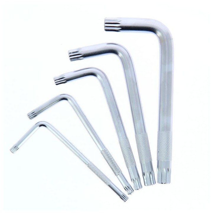 jeu de 5 clés coudées XZN - PRECISION STEEL - 12 Pans mâles - 5-6-8-10-12 - Acier au chrome-vanadium jeu de 5 clés coudées XZN - PRECISION STEEL - 12 Pans mâles - 5-6-8-10-12 - Acier au chrome-vanadium