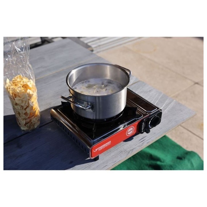 Réchaud a gaz - ROTHENBERGER - PREMIUM RS 220 - 2200 W - Gris et noir Réchaud a gaz - ROTHENBERGER - PREMIUM RS 220 - 2200 W - Gris et noir