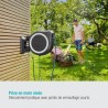 GARDENA Dévidoir automatique mural RollUp M/L liseret blanc – Longu